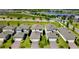 Overhead view of a home with a two car garage, highlighting neighborhood layout and proximity to amenities at 11015 Bostwick Aly, Winter Garden, FL 34787