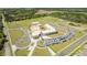 An aerial shot of the school complex and playing fields adjacent to the community at 1179 Tyler Loop, Winter Haven, FL 33884