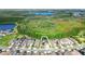 Aerial view showcasing the home's location near a greenbelt and scenic lakes at 13202 Spring Grove Way, Winter Garden, FL 34787