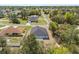 Bird's eye view of the backyard of the house with grass and landscaping at 13673 Sw 43 Cir, Ocala, FL 34473