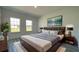 Comfortable bedroom with a modern design, cozy bedding, and ample natural light at 15282 Sw 65Th Avenue Rd, Ocala, FL 34473