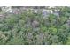 Aerial view of wooded lot at 1845 Spruce Creek Blvd, Port Orange, FL 32128
