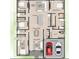 Spacious floor plan featuring multiple bedrooms, living areas, a study, and a two-car garage at 315 E Magnolia St, Davenport, FL 33837