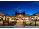 Charming outdoor venue featuring string lights, dining area, and welcoming ambiance for social gatherings and events at 336 Center Lake Ln # A-2, Oviedo, FL 32765