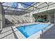 Inviting outdoor pool and patio with screened enclosure and comfortable seating for entertaining at 3966 Lana Ave, Davenport, FL 33897
