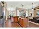 Open kitchen concept overlooking the dining area and living room at 408 Almeria Ct, Winter Springs, FL 32708