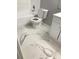 The bathroom features a toilet, tub, and vanity with a marble pattern tile floor at 480 Banyon Tree Cir # 100, Maitland, FL 32751