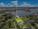 Aerial perspective highlighting the generous property size and prime location near the water and city at 49 Interlaken Rd, Orlando, FL 32804