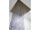Modern shower head with rainfall feature, and blue mosaic wall at 49 Interlaken Rd, Orlando, FL 32804
