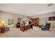 Spacious office features natural light, neutral walls and carpet, and lots of storage at 8161 Via Rosa, Orlando, FL 32836
