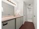 Clean, well-lit bathroom featuring ample counter space and a large mirror at 901 S Atlantic Ave # 3, Ormond Beach, FL 32176