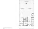First floor plan featuring kitchen, dining room, living room, laundry room, and entry with closet and bath at 901 S Atlantic Ave # 3, Ormond Beach, FL 32176