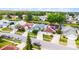 An aerial view of homes in a well-kept suburban neighborhood with mature landscaping at 5813 Parkview Point Dr, Orlando, FL 32821
