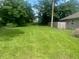 Large lot showcasing a grass lawn, mature trees, partial fencing, and street access at 250 E 20Th Ave, Mount Dora, FL 32757