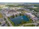 See an aerial view of a community showcasing the lake and cityscape, promising a lifestyle of convenience and leisure at 13034 Royal Fern Dr, Orlando, FL 32828