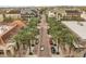 Street view of the community lined with palm trees and well-maintained sidewalks at 1316 Lake Baldwin Ln, Orlando, FL 32814