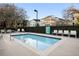 Community pool area with comfortable lounge chairs, providing a relaxing outdoor space at 1316 Lake Baldwin Ln, Orlando, FL 32814