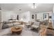 Stylishly decorated living room with modern furniture and hardwood flooring at 1624 Bel Air Ave, Orlando, FL 32812