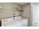 Convenient laundry room with washer, dryer, and storage shelf at 2028 Royal Bay Blvd # 85, Kissimmee, FL 34746