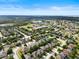 Aerial view of houses in a community next to a school at 3666 Maidencain St, Clermont, FL 34714