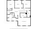 Floor plan of the home's upper level, featuring bedrooms, bathrooms, laundry, sitting room and walk in closet at 3666 Maidencain St, Clermont, FL 34714