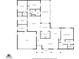 Detailed floor plan showcasing the layout of the home, including bedrooms, living areas, and the garage at 381 Red Mulberry Ct, Longwood, FL 32779