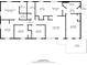 Detailed floor plan showcasing layout of bedrooms, living spaces, utility, and bathrooms at 5379 Botany Ct, Orlando, FL 32811