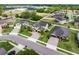 Beautiful aerial view of suburban homes with well-kept lawns and paved driveways at 676 Bishop Bay Loop, Apopka, FL 32712