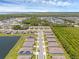 A panoramic view highlights this community's spacious streets, well-maintained residences, and beautiful pond views at 1511 Lyonsdale Ln, Sanford, FL 32771