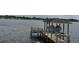Boat dock with boat lift on the lake at 277 South St, Fern Park, FL 32730