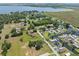 Extensive aerial view featuring residential properties near lush greenery and a beautiful lake landscape at 5208 Oakdale Rd, Haines City, FL 33844