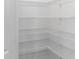 Walk-in pantry with white wire shelving at 176 River Front Way, Edgewater, FL 32141