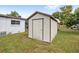 Exterior view of the home's backyard storage shed at 1825 Baldwin Dr, Orlando, FL 32806