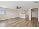 Bedroom featuring wood-look flooring, recessed lighting, and a ceiling fan at 1028 Sadie Ridge Rd, Clermont, FL 34715