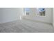 Well-lit bedroom with neutral carpet, white walls, and large windows showcasing scenic views at 13540 Autumn Harvest Ave, Winter Garden, FL 34787