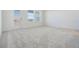 Bright bedroom featuring neutral carpet, white walls, and plenty of natural light from windows and a glass door at 13540 Autumn Harvest Ave, Winter Garden, FL 34787