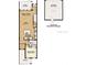 Detailed first-floor floor plan layout showing the kitchen, bedroom, and garage dimensions and layout at 13540 Autumn Harvest Ave, Winter Garden, FL 34787