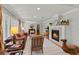 Elegant living room with hardwood floors, fireplace, and stylish furniture arrangement at 1440 Roosevelt St, Orlando, FL 32804