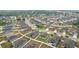 Aerial shot of residential neighborhood featuring green spaces, a winding street and single Gathering homes at 1846 Galloway Ter, Winter Haven, FL 33881