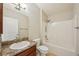 Clean bathroom with a shower-tub combination and traditional vanity at 1846 Galloway Ter, Winter Haven, FL 33881
