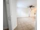 Spacious living room featuring tile floors, ceiling fan, and neutral paint, ready for personalization at 3028 Parkway Blvd # 105, Kissimmee, FL 34747