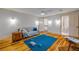 Comfortable bedroom with hardwood floors and ensuite bathroom access at 639 John Anderson Dr, Ormond Beach, FL 32176