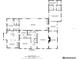 Detailed floor plan of the first floor highlighting the layout of rooms, storage, and bathrooms at 639 John Anderson Dr, Ormond Beach, FL 32176