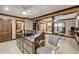 A kitchen with stainless steel counters and an island with seating at 639 John Anderson Dr, Ormond Beach, FL 32176