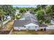 Aerial view of the back exterior, gray roof and fenced yard, offers great privacy and outdoor space at 6402 Beechnut Dr, Lakeland, FL 33813