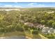 Expansive aerial view of lakeside community with mature trees and well-maintained properties at 8800 Torey Pines Ter, Orlando, FL 32819