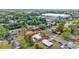 Overhead shot of a cozy home neighborhood, nestled among mature trees and greenery at 1805 Knox Ave, Sanford, FL 32771