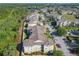 An aerial view of multiple residential buildings surrounded by lush greenery and parking lots at 2300 Silver Palm Dr # 205, Kissimmee, FL 34747
