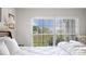 This is a view of a bed, bedding, and window from inside of a home bedroom at 3617 Cherry Hill Dr, Orlando, FL 32822