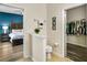 The hallway has a bathroom and walk-in closet accessible from the bedroom at 3808 Enchantment Ln, St Cloud, FL 34772